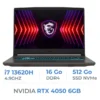 MSI THIN 15 B13VE-2660XMA i7 13620H/16GB DDR4/512GB SSD/RTX 4050 6GB/15.6″ 144Hz