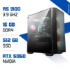 PC Gamer Ryzen 3 3100 / 512 Go SSD / 16 Go DDR4 / RTX 5060