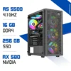 PC Gamer Ryzen 5 5500 / 256GB SSD / 16GB / RX 580