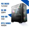 PC Gamer Ryzen 5 3600 / 512 Go SSD / 16 Go DDR4 / RTX 5060 Prix MAROC