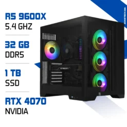 PC Gamer Ryzen 5 9600X RTX 4070 – Gaming hautes performances au Maroc – Zonetech.ma