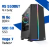 Ordinateur gamer Ryzen 5 5500GT Vega 7