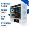 PC Gamer Ryzen 7 9700X avec RTX 5080 – Disponible chez Zonetech.ma