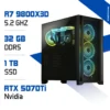 PC Gamer Ryzen 7 9800X3D avec carte graphique RTX 5070 Ti – Zonetech.ma