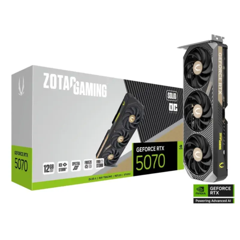 ZOTAC GAMING GeForce RTX 5070 SOLID OC 12GB GDDR7 au Prix Maroc