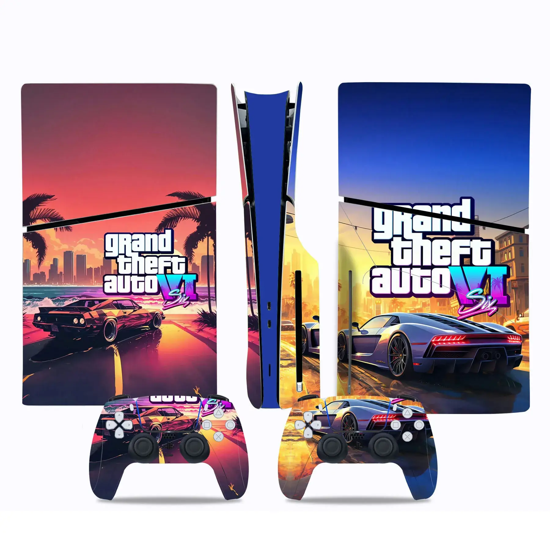 Stickers Grand Theft Auto VI pour PS5 Slim Standard