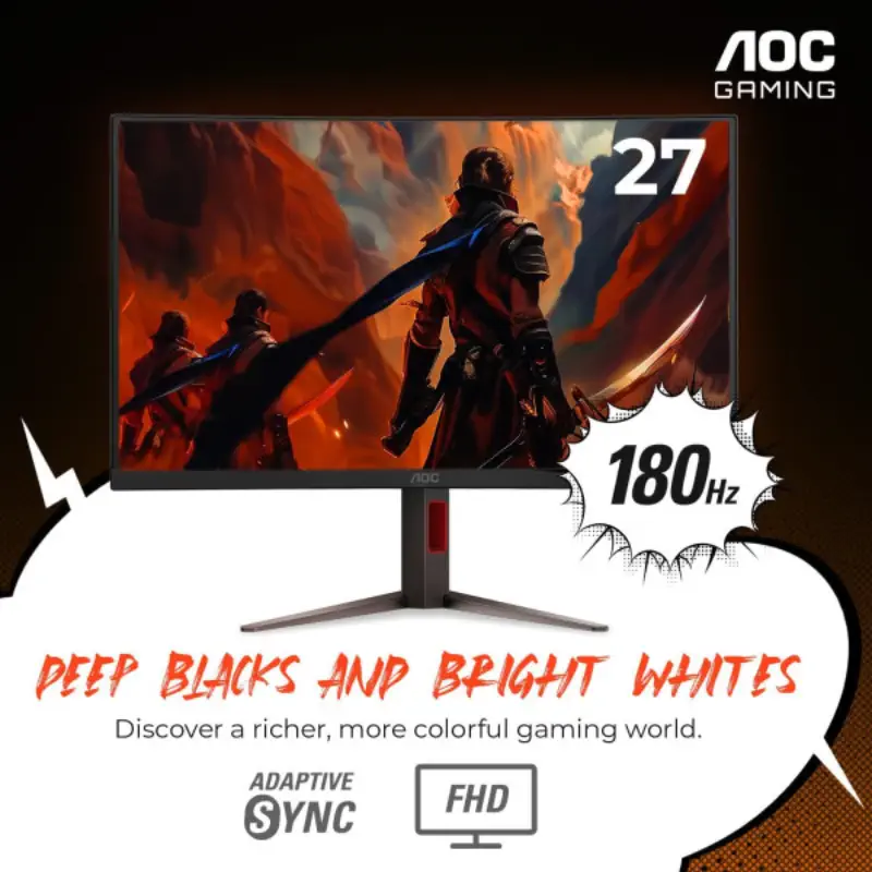 AOC C27G4H 27" 180Hz 0.5ms FHD prix maroc
