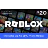 Carte Cadeau Roblox 20 USD