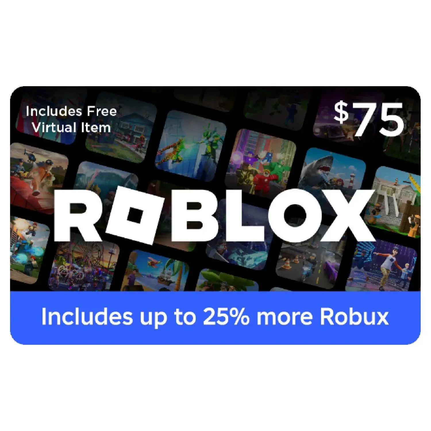 Carte Cadeau Roblox 75 USD