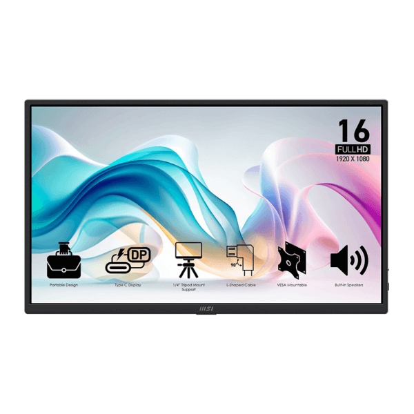 MSI PRO MP165 E6 15,6″ 60Hz 4ms IPS FHD MAROC