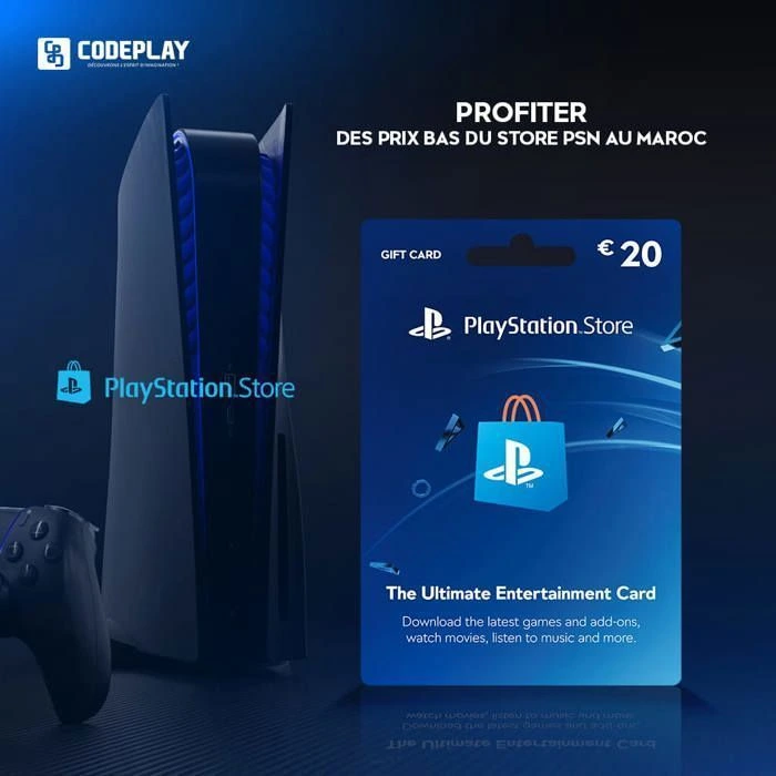 Cartes PSN Maroc 2025 – Rechargez votre compte PlayStation facilement