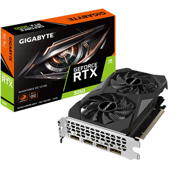 GIGABYTE GeForce RTX 3050 WINDFORCE OC V2 6G – La puissance Ampere au service des gamers marocains