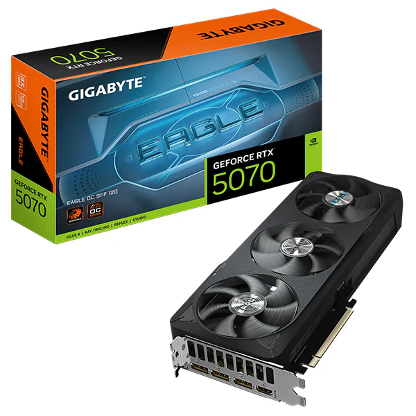 Gigabyte GeForce RTX 5070 EAGLE OC SFF 12G – Puissance concentrée dans un format compact