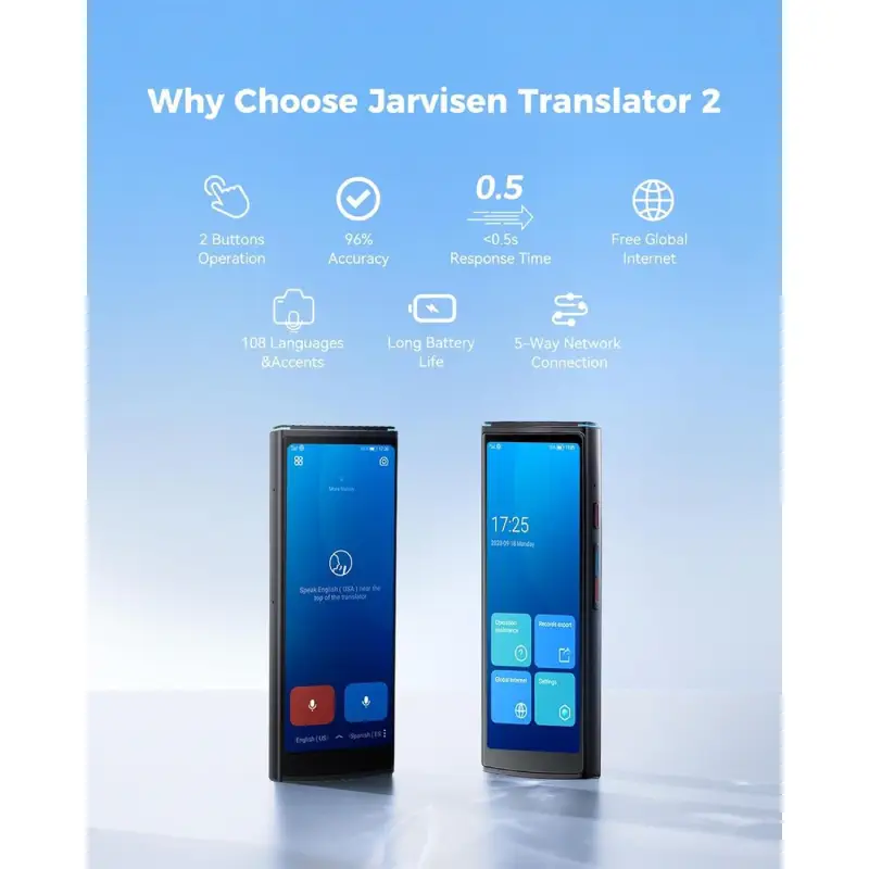 Jarvisen Translator 2 Appareil de Traduction vocale instantanée prix maroc