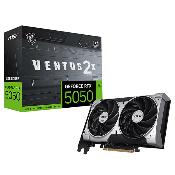 MSI GeForce RTX 5050 8G VENTUS 2X OC — La puissance accessible pour le gaming moderne