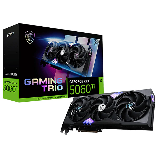 MSI GeForce RTX 5060 Ti 16G GAMING TRIO OC – Puissance et fluidité ultime