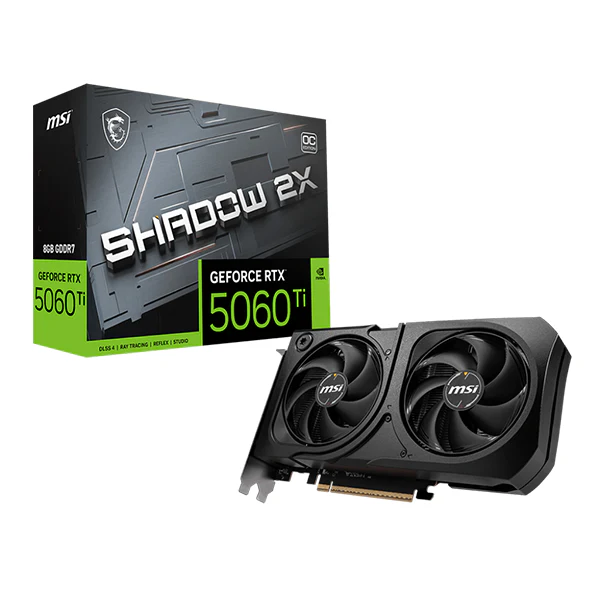 MSI GeForce RTX 5060 Ti 8G SHADOW 2X OC PLUS BULK : la nouvelle génération de puissance au meilleur prix au Maroc