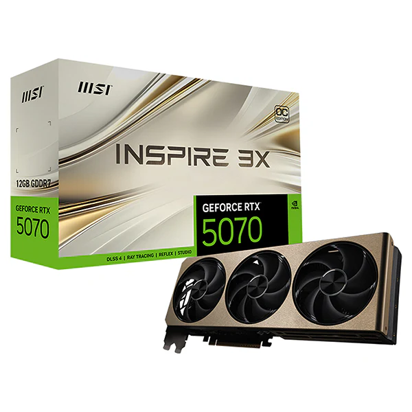 MSI GeForce RTX 5070 12G INSPIRE 3X OC Maroc — La nouvelle génération de puissance graphique