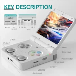 Miyoo Miyoo Flip V2 Retro Handheld Gaming Console with Metal Hinge prix maroc