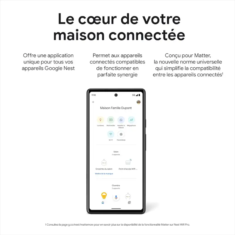 Nest Wifi Pro – Wi-Fi 6E prix maroc