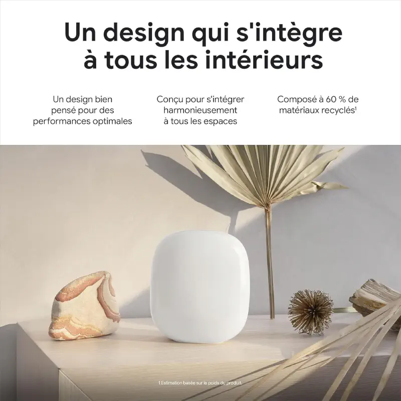Nest Wifi Pro – Wi-Fi 6E prix maroc