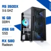 PC Gamer Zonetech R5 3500X / 256 Go SSD / 16 Go RAM / RX 580
