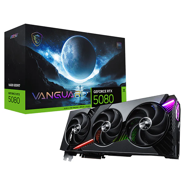 MSI GeForce RTX 5080 VANGUARD SOC 16GB GDDR7