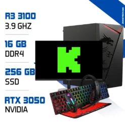 Setup Complet PC Gamer Zonetech Ryzen 3 3100 / 256GB SSD / 16GB / RTX 3050