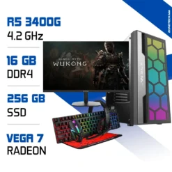 Setup Complet Zonetech Ryzen 5 3400G / 256 Go SSD / 16 Go RAM / Radeon Vega 7