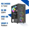 PC Gamer R5 3400G/256GB SSD/16GB/Radeon Vega11
