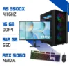 Setup Complet PC Gamer Zonetech Ryzen 5 3500X / 512 GB SSD / 16GB / RTX 5060