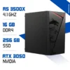 PC Gamer Zonetech Ryzen 5 3500X / 256 GB SSD / 16GB / RTX 3050 6GB
