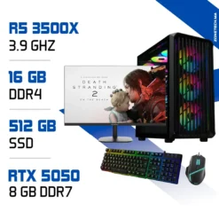 Setup Complet PC Gamer Zonetech Ryzen 5 3500X / 512GB SSD / 16GB / RTX 5050 Maroc