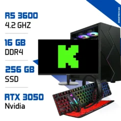 Setup Complet PC Gamer Zonetech Ryzen 5 3600 / 256 GB SSD / 16GB / RTX 3050