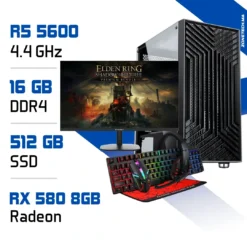 Setup Complet PC Gamer Zonetech Ryzen 5 5600 / 512GB SSD / 16GB / RX 580