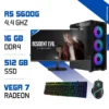 Setup Complet Zonetech Ryzen 5 5600G / 512 Go SSD / 16 Go RAM / Radeon Vega 7