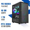 PC Gamer Zonetech Ryzen 5 5600X / 1TB SSD / 16GB / RTX 3060 12GB