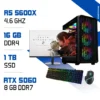 Setup Complet PC Gamer Zonetech Ryzen 5 5600X / 1TB SSD / 16GB / RTX 5060 MAROC