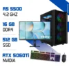 Setup Complet PC Gamer Zonetech Ryzen 5 5500 / 512 GB SSD / 16GB / RTX 5060Ti ZONETECH