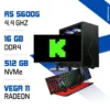 Setup Complet Zonetech Ryzen 5 5600G / 512 Go SSD / 16 Go RAM / Radeon Vega 7