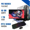 Setup Complet PC Gamer Zonetech Ryzen 5 5600X / 1TB SSD / 16GB / RTX 5060