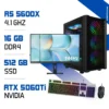 Setup Complet PC Gamer Zonetech Ryzen 5 5600X / 512 GB SSD / 16GB / RTX 5060Ti