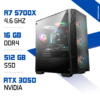 PC Gamer Zonetech Ryzen 7 5700X / 512GB SSD / 16GB / RTX 3050 6GB MAROC
