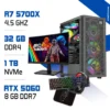 Setup Complet PC Gamer Zonetech Ryzen 7 5700X / 1000GB SSD / 32GB / RTX 5060 8GB