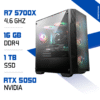 PC Gamer Ryzen 7 5700X / 1000 GB SSD / 16GB / RTX 5050 8G MAROC