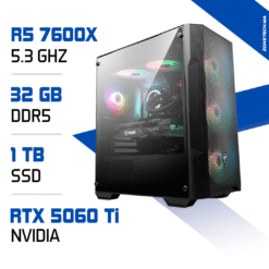 PC Gamer Ryzen 5 7600X / 1 To SSD / 32 Go DDR5 / RTX 5060 Ti MAROC