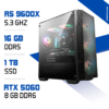 PC Gamer Zonetech Ryzen 5 9600X / 16GB DDR5 / 1TB SSD / RTX 5060 MAROC