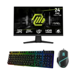 Bundle MSI MAG 244F 23.8″ 200Hz 0.5ms Rapid IPS + Combo Gamer