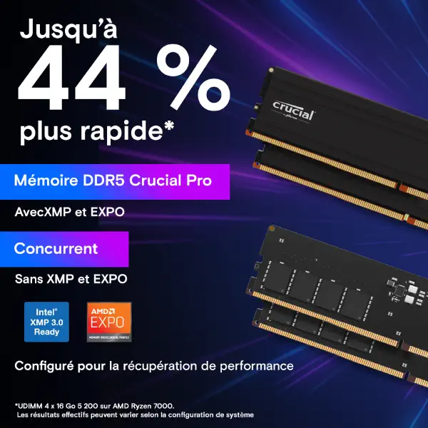Crucial Pro 16GB DDR5-5600 prix maroc