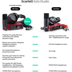 Focusrite Scarlett Solo Studio 4th Generation prix maroc